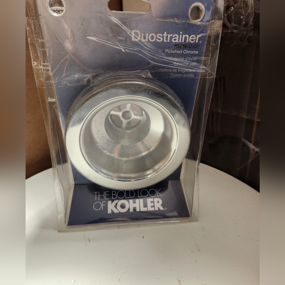 Kohler K-R8799-C-VS Duostrainer Sink Strainer assembly in Vibrant Stainless.